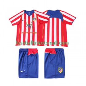 Fußballtrikots Atlético Madrid 2004 Retro Kinder 2005 Kurzarm Heimtrikotsatz kaufen